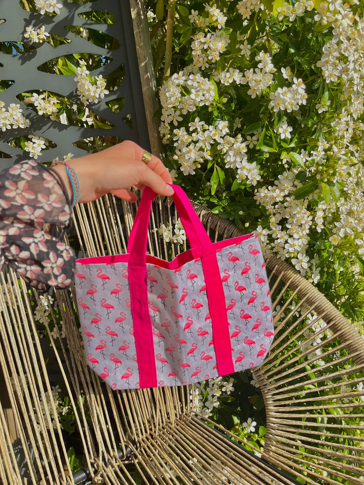 Sac enfant - flamant rose