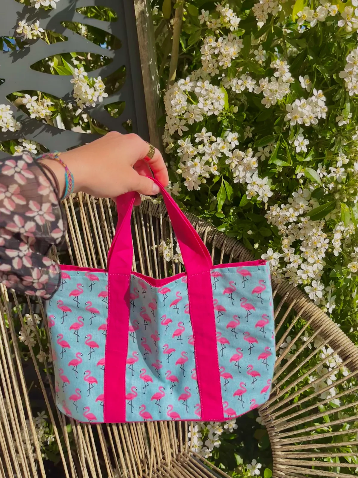 Sac enfant - flamant rose