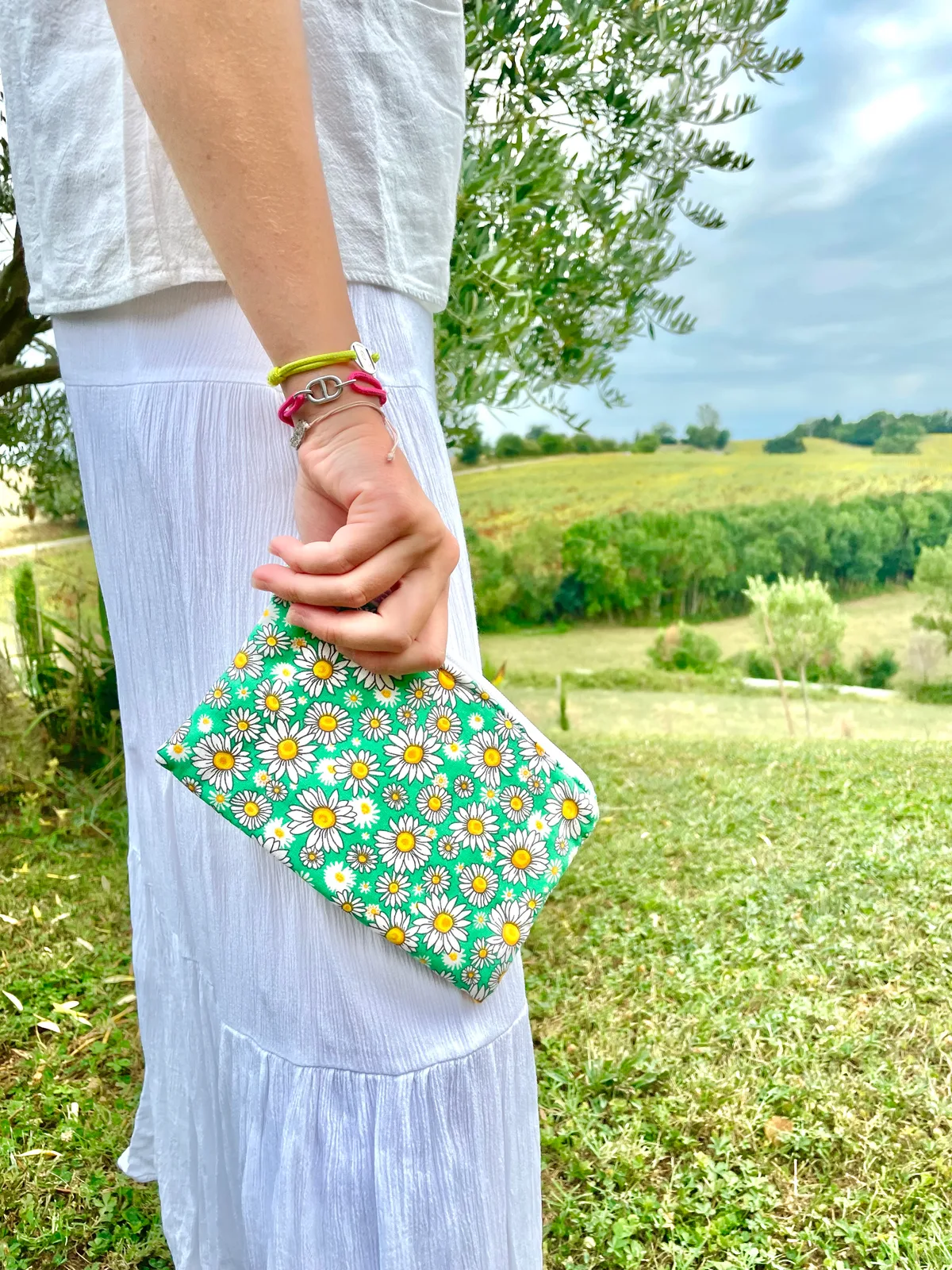 Pochette marguerite mini